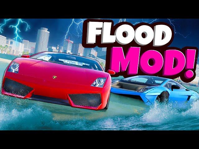 Flood Mod But Our Cars are Too FAST in BeamNG Drive!