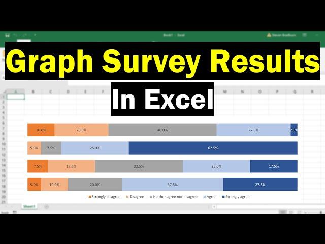 How To Graph Survey Results In Excel (With Percentages!)