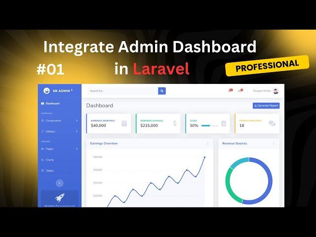 #01 Integrate Admin Dashboard in Laravel 11 | Integrate Admin Theme in Laravel