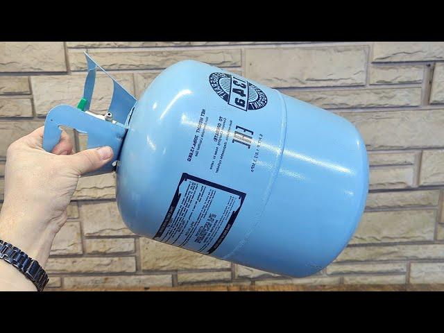 After learning this secret, you will never throw away an empty freon tank. A brilliant idea