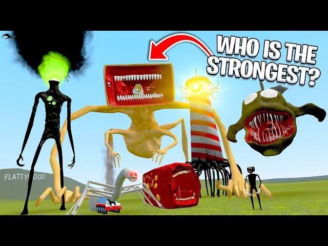 Who is the Strongest JUSTJOEKING Creature?! (Garry's Mod)