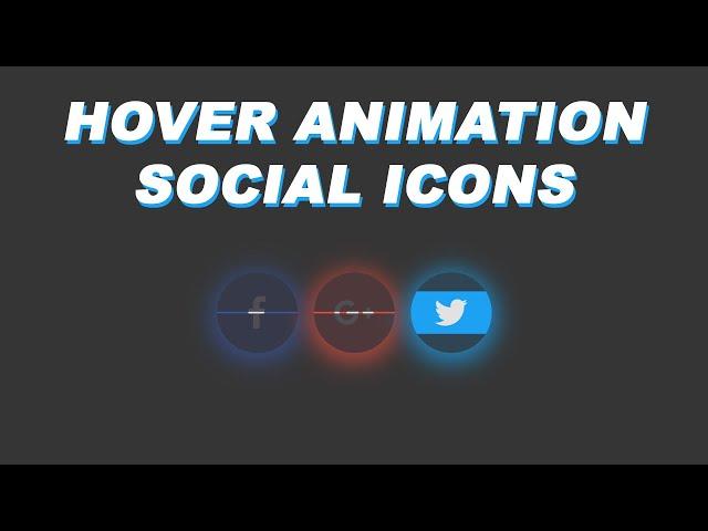 Cool Opening Animation On Hover With Glowing Social Media Icons Tutorial | HTML5 | CSS3 | 2019