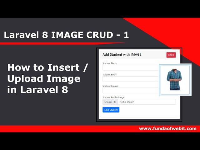 Laravel Image CRUD-1: How to insert/upload image in database in laravel 8