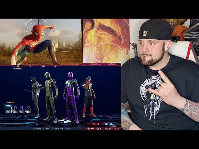 OVER 65 SPIDER-MAN SUITS in Spider-Man 2 - Expanded New York - REACTION | PS5 | Marvel