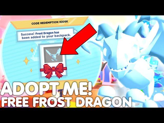 *HURRY* CLAIM FREE FROST DRAGON BEFORE ITS TOO LATE! ADOPT ME ROBLOX