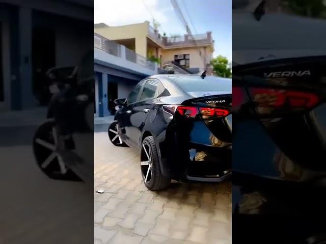 Hyundai verna balck modified | verna car status | #verna #ytshorts