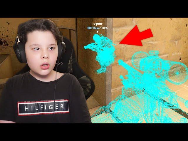 LOL! AM TROLLAT UN GLOBAL ELITE PE CS:GO CU WALLHACK LA 1V1 !!