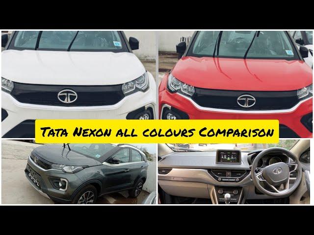 Trending car Tata Nexon 2020 || Tata Nexon all colours comparison || Tata Nexon India || stockyards