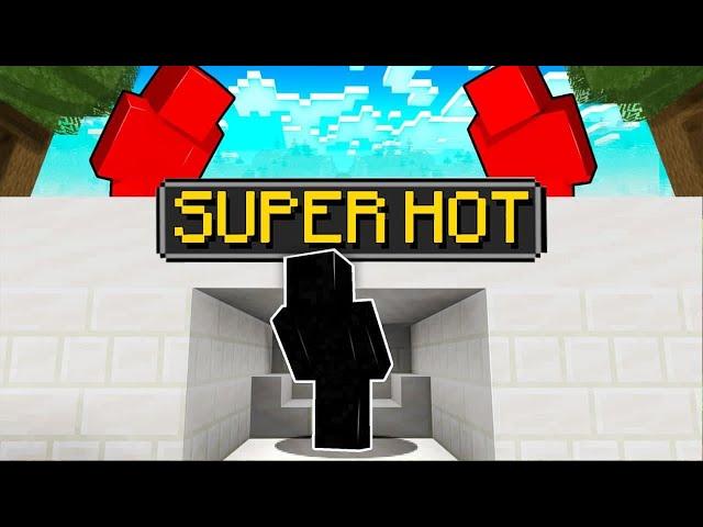 Minecraft Manhunt, But it's SUPERHOT...