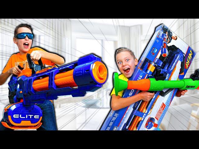 When Brother Finds My Secret Hidden NERF Blasters... uh-oh!