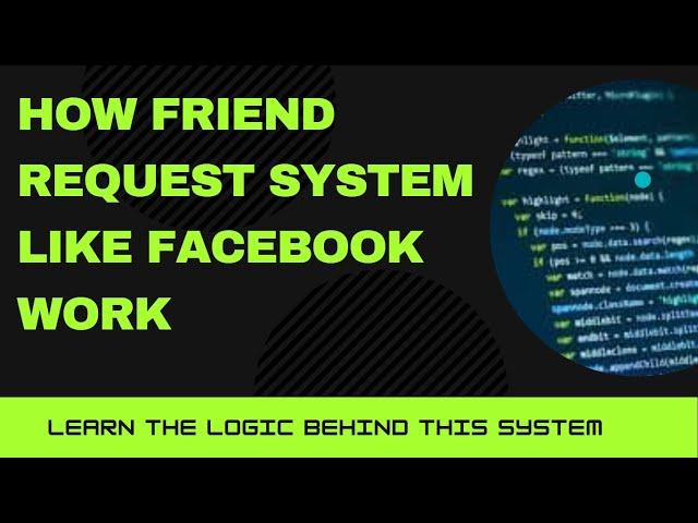 Friend request system like facebook