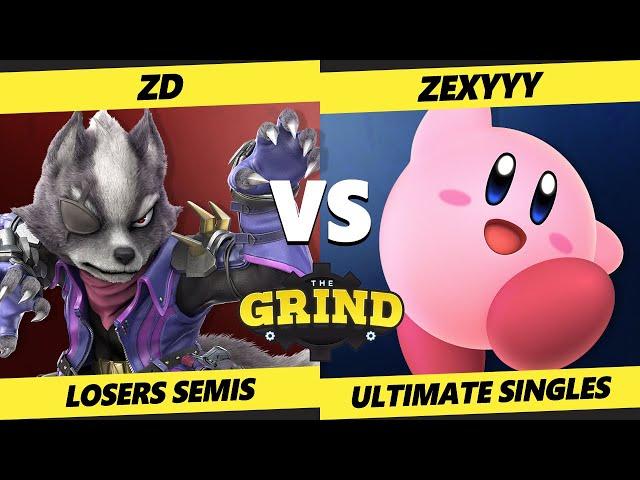 The Grind 193 Losers Semis - ZD (Wolf) Vs. Zexyyy (Kirby, Young Link) Smash Ultimate - SSBU