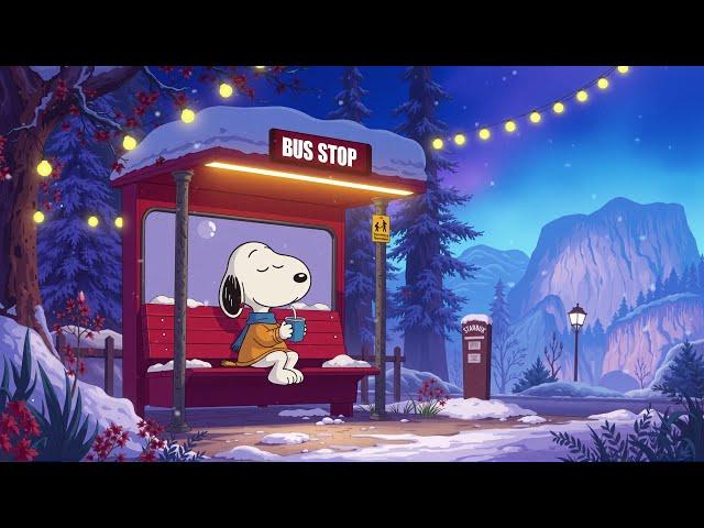 Snoopy Lofi Beats  Chill and Relax with Smooth Hip Hop Sounds for the Perfect Winter Escape