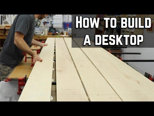 How to build and finish a desk top / DIY Table top