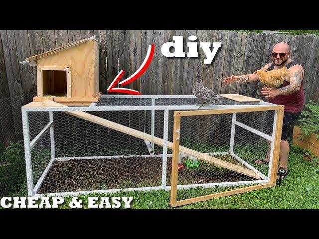 DIY CHICKEN COOP and RUN (Cheap & Easy)