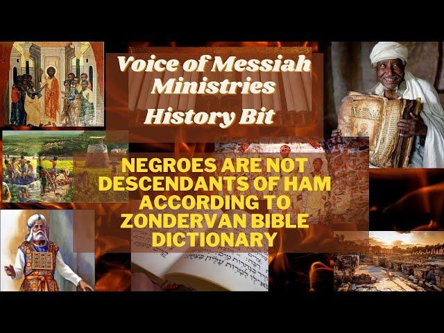 History Bit: "Negroes Are Not Descendants of Ham according to Zondervan Bible Dictionary"