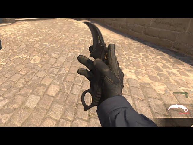 I made the correct Karambit animation in csgo: