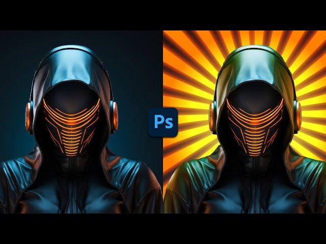 How to make a Sunburst Effect in Photoshop