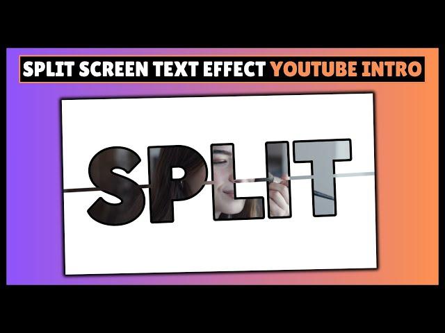 Split Screen Text Effect YouTube Intro Tutorial | CapCut PC Tutorial