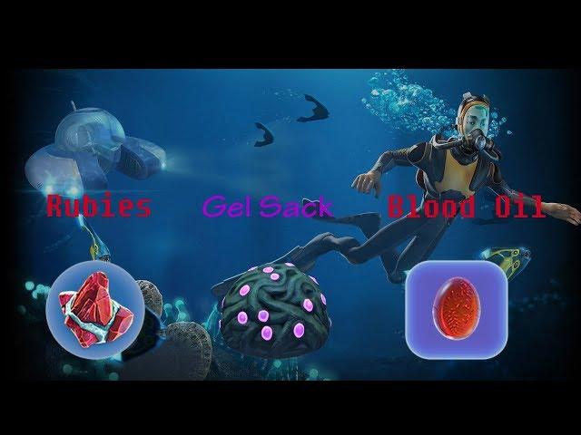 Subnautica guide- How to get rubies,Gel sacks and Blood Oil