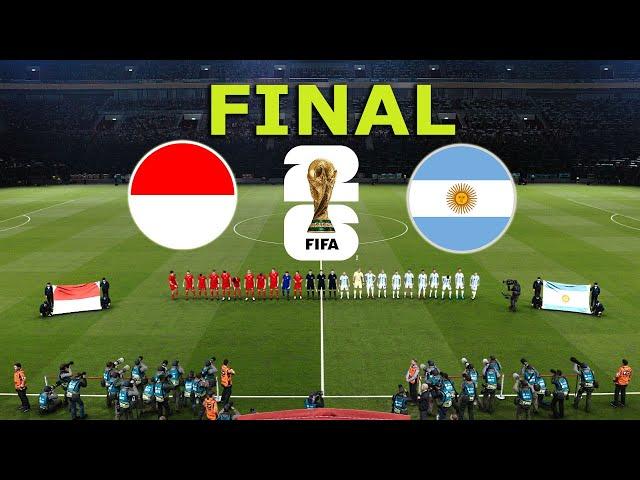 INDONESIA vs ARGENTINA penalti FINAL | FIFA World Cup 2026 USA | Full Match All Goals |  PES Gamepla