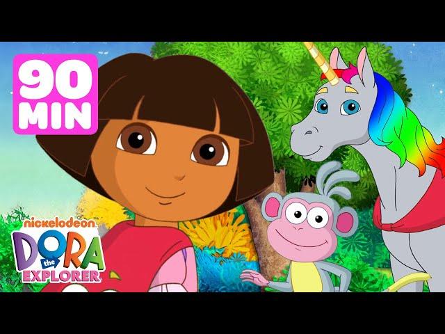 Dora's Most Daring Rescues! w/ Boots  90 Minutes | Dora the Explorer | Dora & Friends