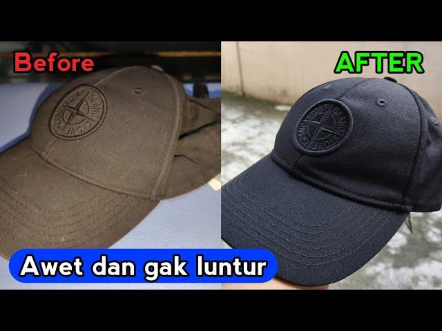 Cara Repaint Topi pudar Jadi Baru Lagi -Tips Laundry Satuan