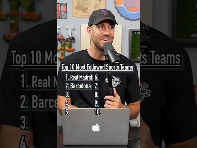 Top 10 MOST FOLLOWED Sports Teams! Can You Guess Them? #shorts #teams #soccer #top10 #guessinggame