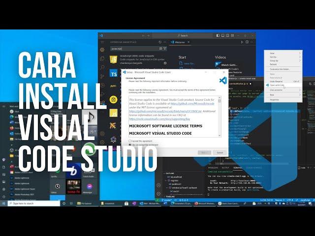 Cara Install Visual Studio Code di Windows - Tutorial VScode (Visual Studio Code)