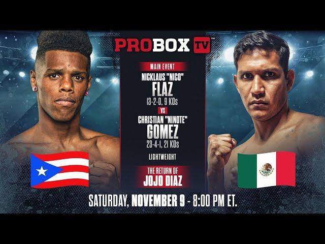  LIVE Return of IBF Super Featherweight Champion JOJO DIAZ | ProBox TV Presents Contender Series