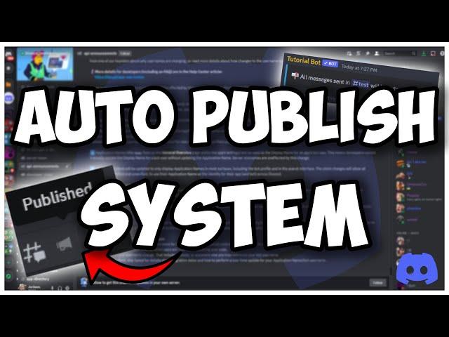 [NEW] - How to make a AUTO PUBLISH SYSTEM command for your Discord Bot! || Discord.js V14