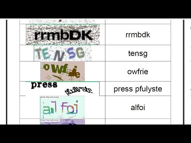 How to Type Captcha Entry Demo Video 2017