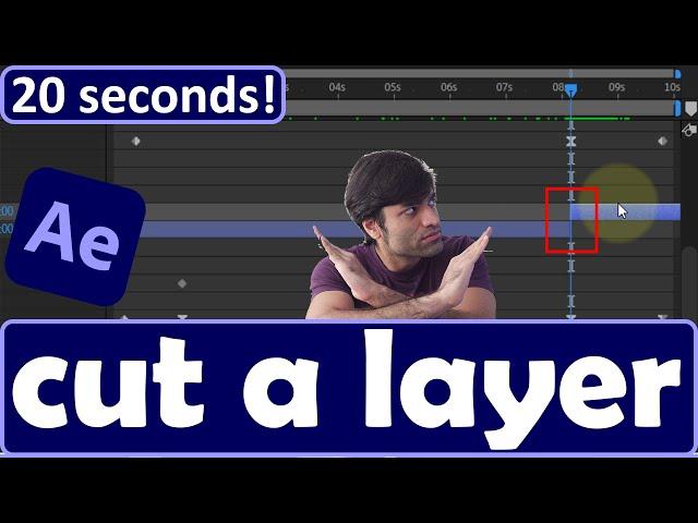 How to cut a layer in After Effects