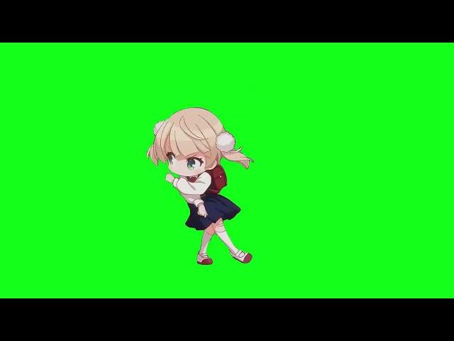 Loli Shigure Ui green screen