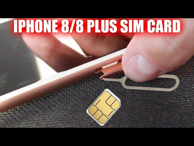 How to Insert & Remove Sim Card iPhone 8 & iPhone 8 Plus