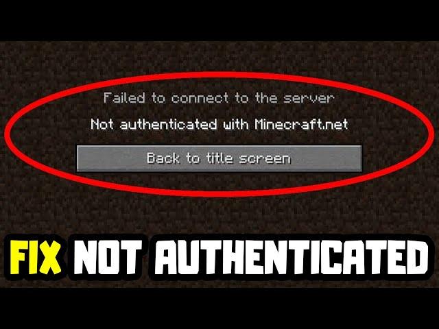 How to FIX Not Authenticated with Minecraft.net | Minecraft/TLauncher