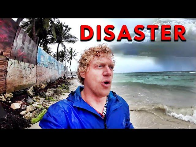 Disaster Rain! In Playa Del Carmen, Mexico
