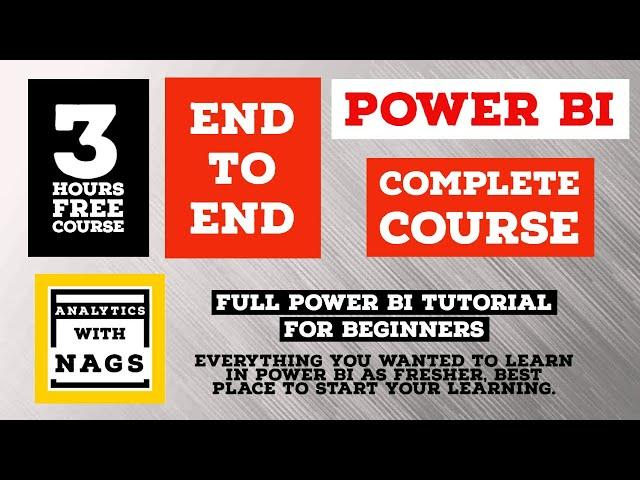 [[ 2.5 HOURS ]] Power BI Complete Tutorial - Beginner to Pro - End to End