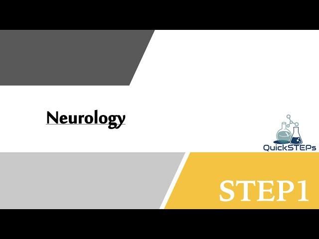 USMLE Step 1 Neurology Questions [Part 1] | USMLE STEP 1 Questions