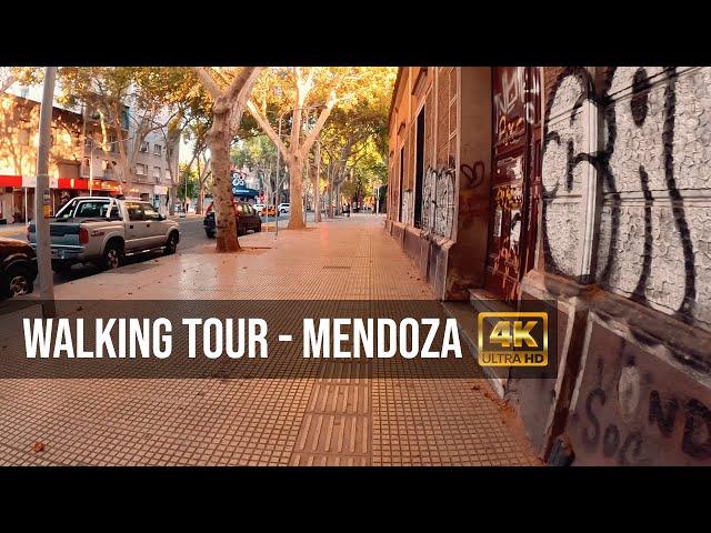 Walking through Mendoza, Argentina - 4k virtual tour