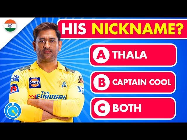 Guess The NICKNAMES of Indian Cricket Players | Cricket Quiz