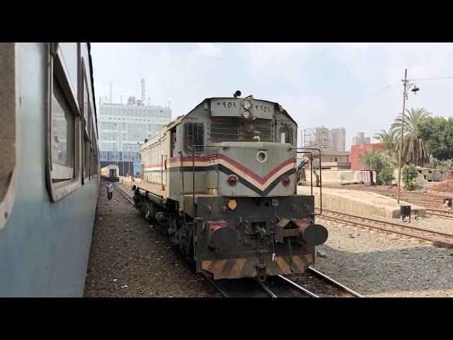 (HD) Egyptian Railways 2019 - Trains In The Cairo Suburbs