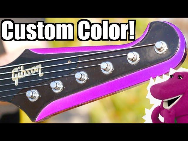 A Custom Color You've Never Seen! | 1990 Gibson Custom Shop Original Firebird V Purple Violet Burst