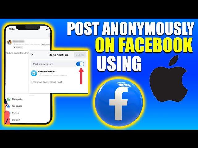 How To Post Anonymously On Facebook Group iPhone