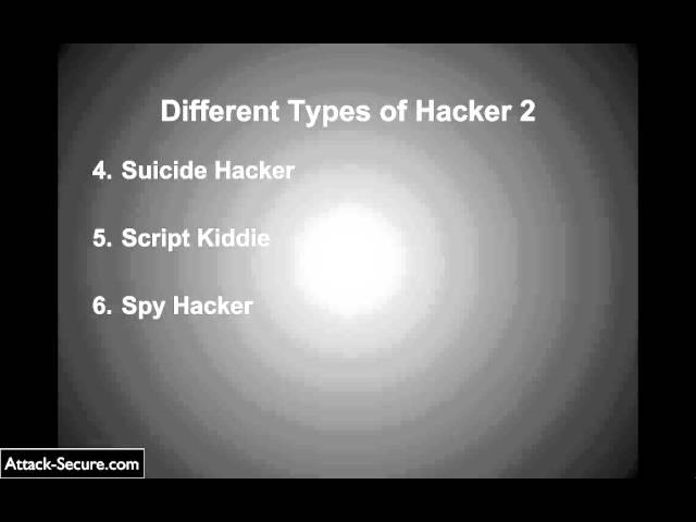 Learn The Basics of Ethical Hacking and Penetration Testing : Types of Hackers