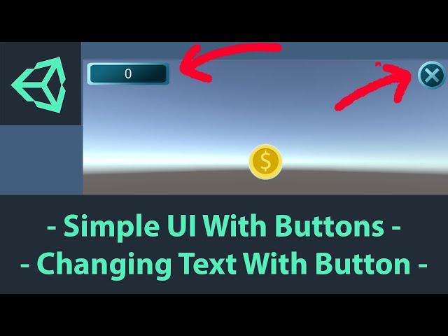 Unity UI and Buttons Tutorial - EASY Changing Text With Button