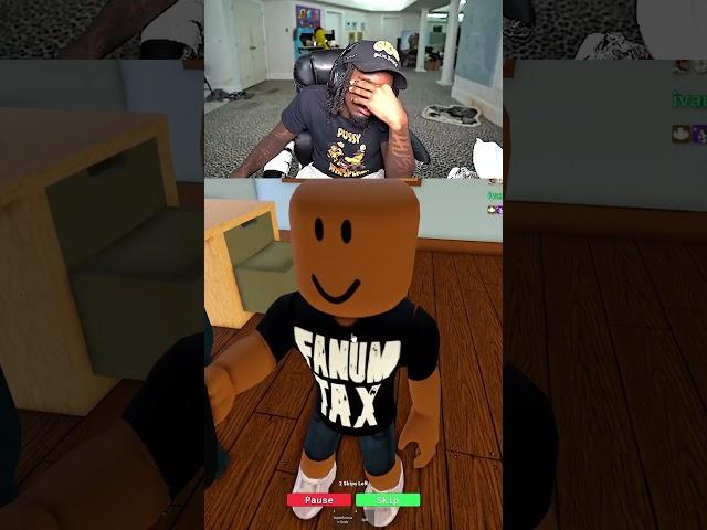 Fanum Steals Kai Cenat's Food In Roblox