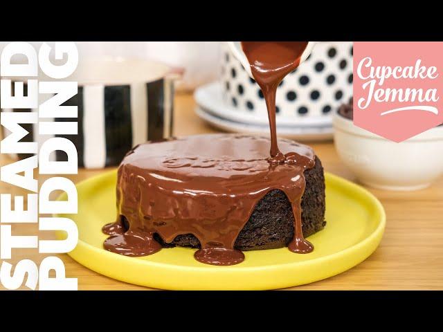 Chocolate Steamed Pudding Recipe | Cupcake Jemma