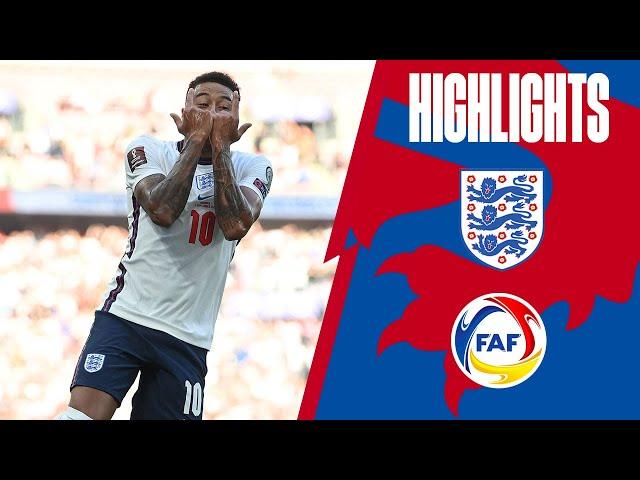 England 4-0 Andorra | Lingard Brace, Kane & Saka on Target | World Cup 2022 Qualifiers | Highlights