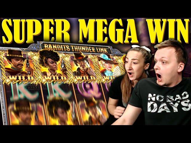 MEGA BIG WIN (WILDLINE?!) on the new Bandits Thunder Link!